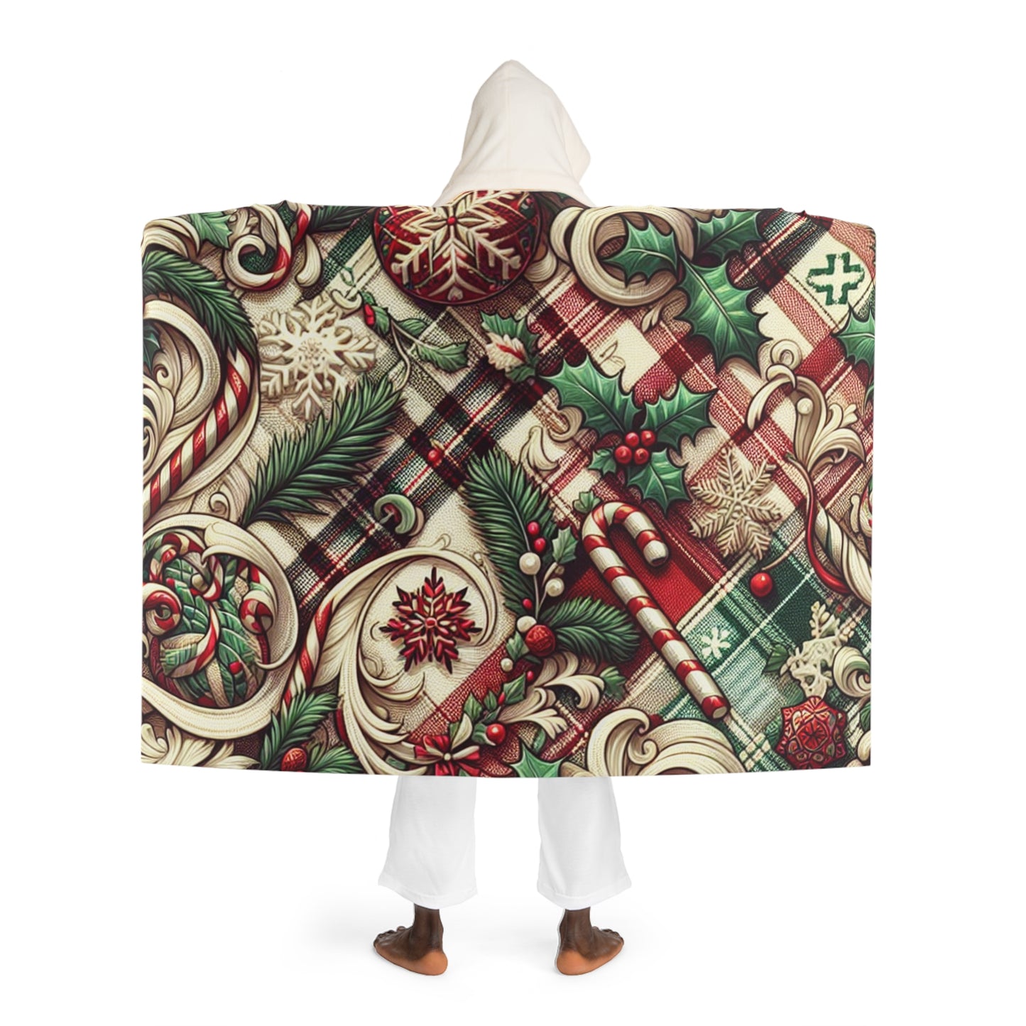Christmas Sherpa Blanket, Weihnachts Kuscheldecke Sherpa
