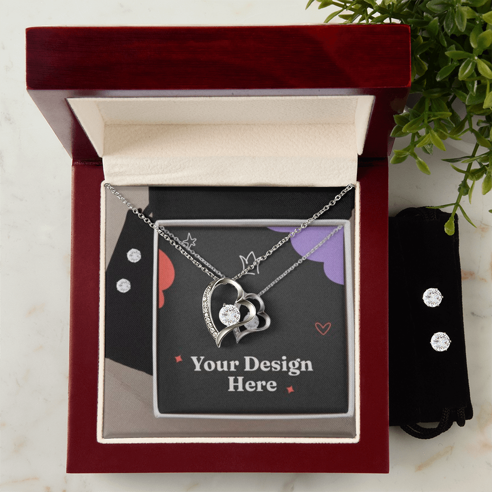 To My Forever Love - Necklace & Earrings Gift Set