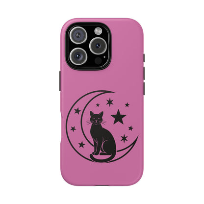 Black Cat Moon Phone Case for iPhone and Samsung