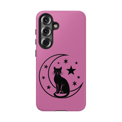 Black Cat Moon Phone Case for iPhone and Samsung