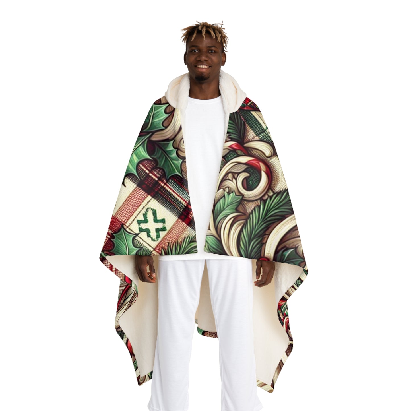 Christmas Sherpa Blanket, Weihnachts Kuscheldecke Sherpa