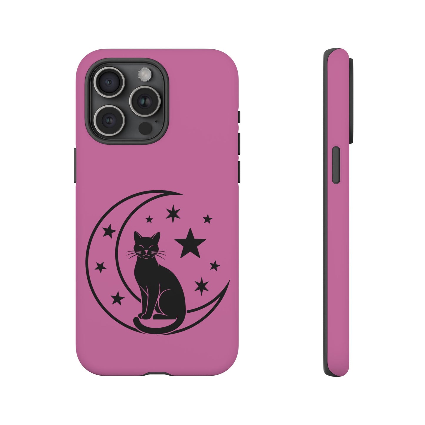 Black Cat Moon Phone Case for iPhone and Samsung
