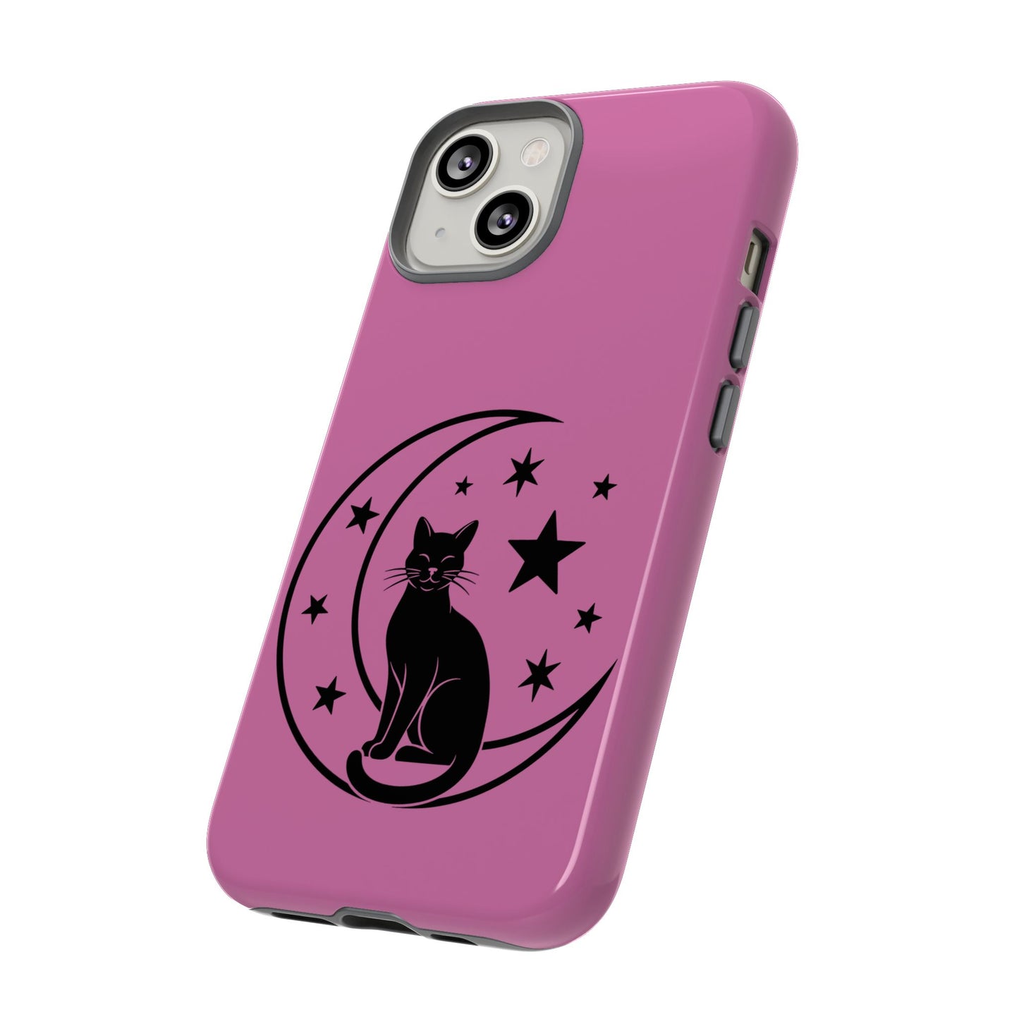 Black Cat Moon Phone Case for iPhone and Samsung