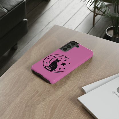 Black Cat Moon Phone Case for iPhone and Samsung