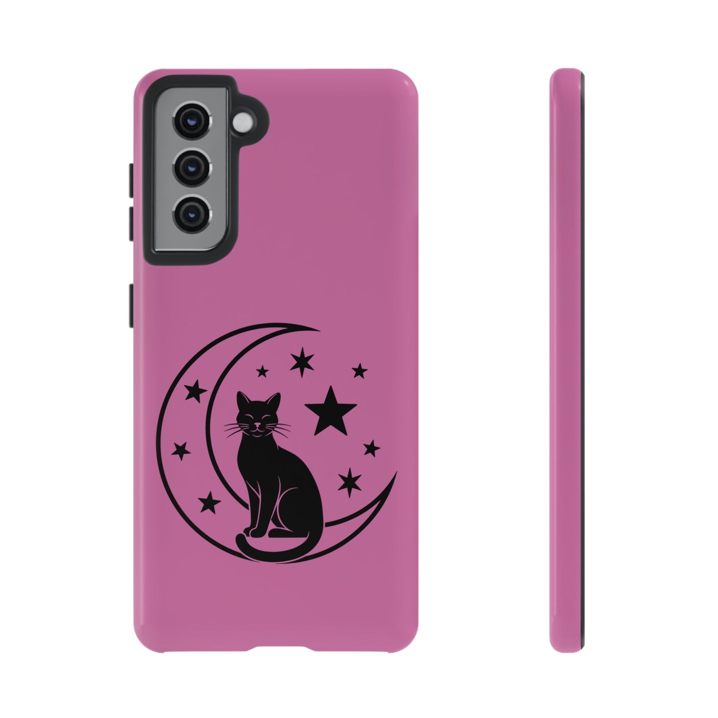 Black Cat Moon Phone Case for iPhone and Samsung