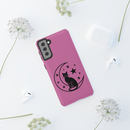 Black Cat Moon Phone Case for iPhone and Samsung