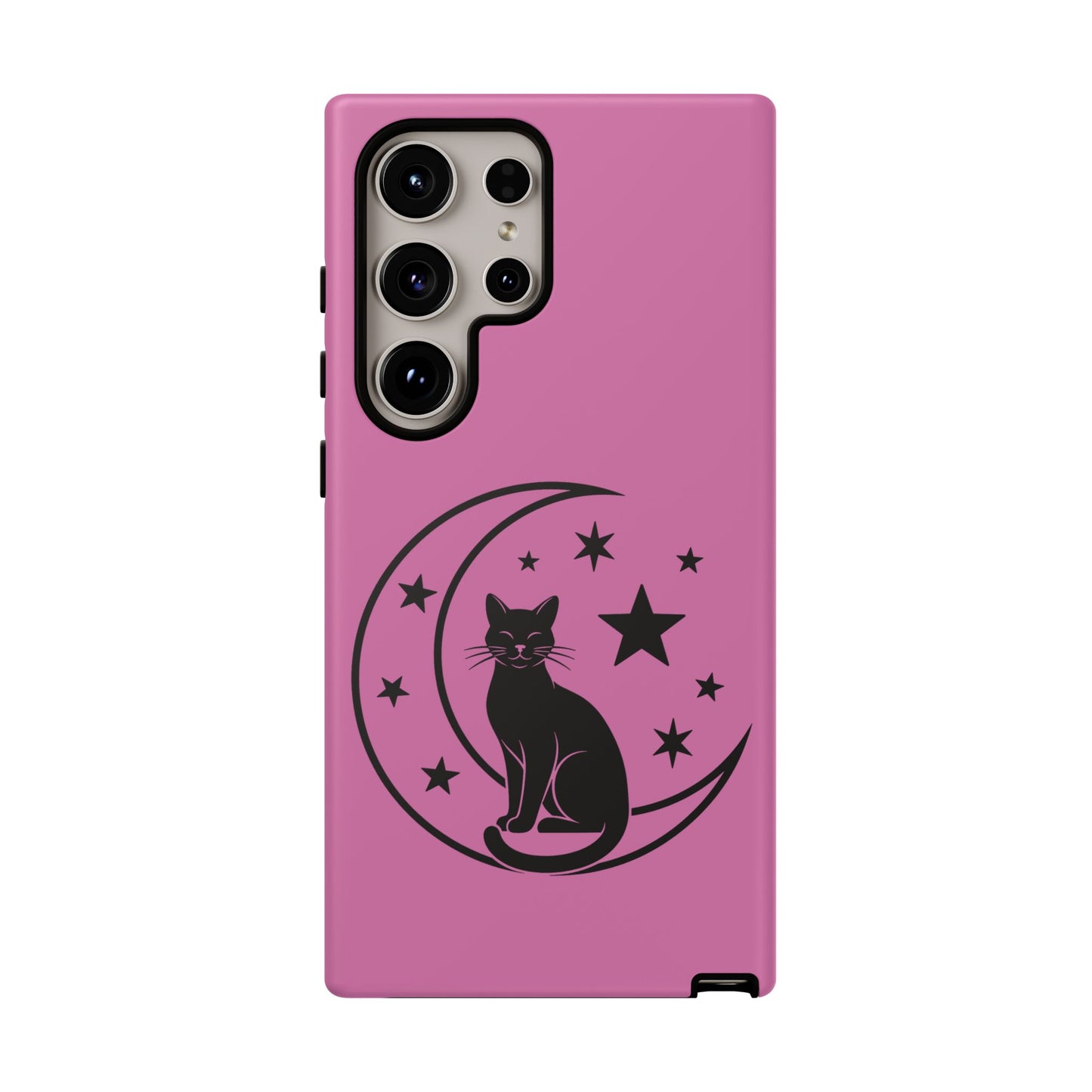 Black Cat Moon Phone Case for iPhone and Samsung