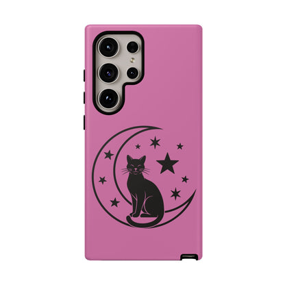 Black Cat Moon Phone Case for iPhone and Samsung