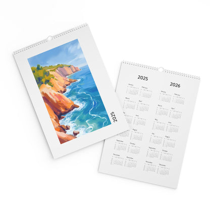 Aquarelle Greek Wall Calendar 2026, 12 Month Planner, Office Organization, Home Decor, Gift for Traveler, Holiday Gift