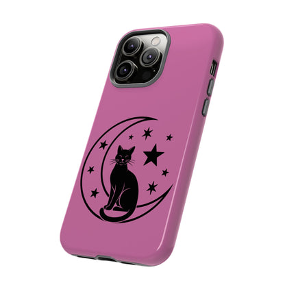 Black Cat Moon Phone Case for iPhone and Samsung