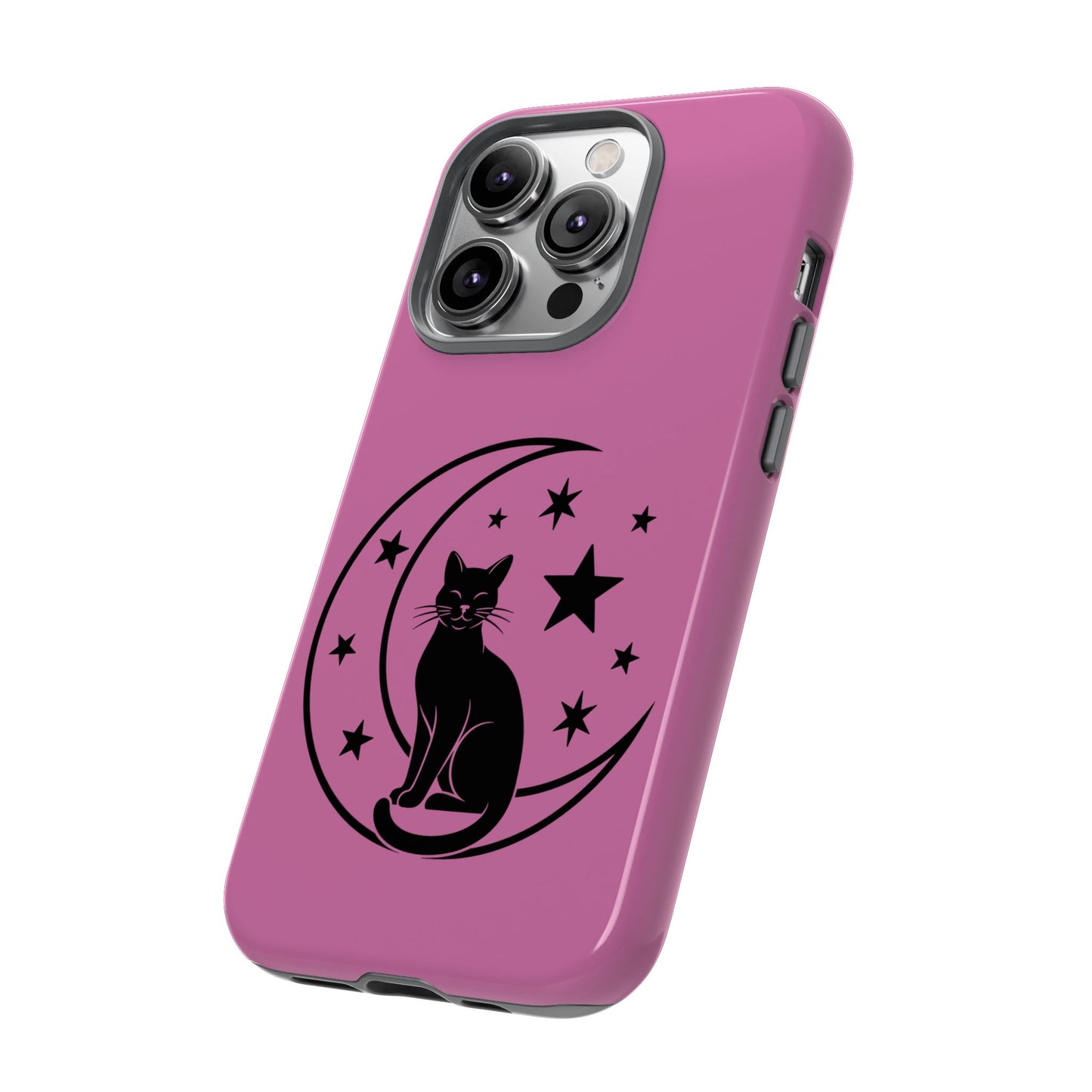 Black Cat Moon Phone Case for iPhone and Samsung