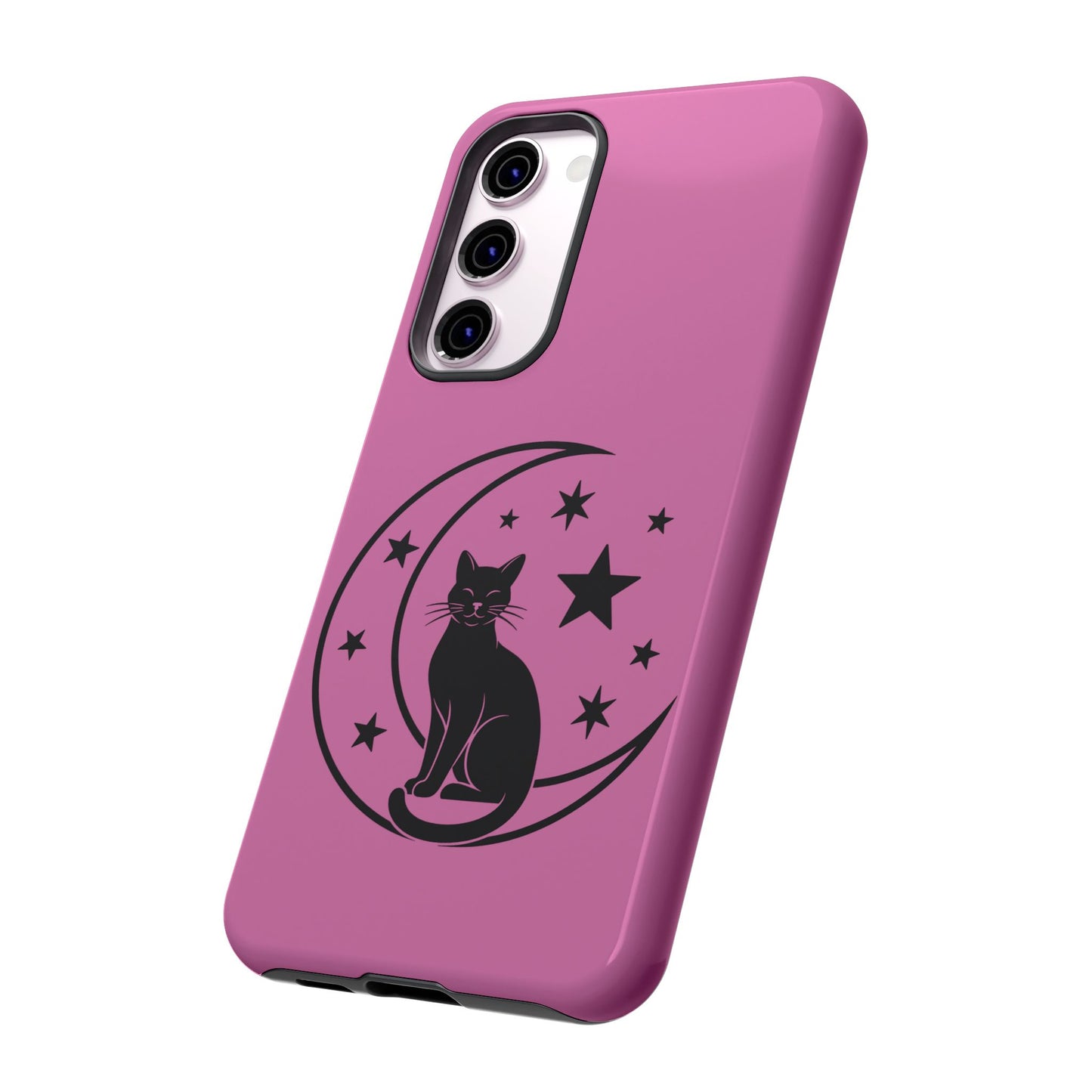 Black Cat Moon Phone Case for iPhone and Samsung