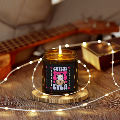 Cutest Pets Ever Scented Candles, Coconut Apricot Wax (4oz, 9oz)