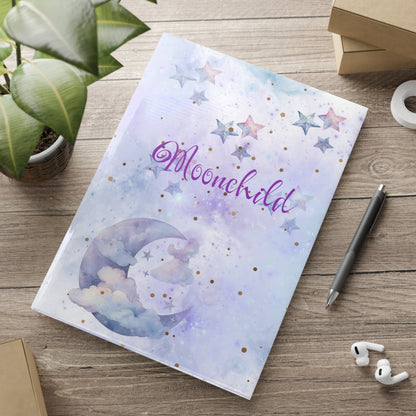 Moonchild Notizbuch A4 A5 Mystisches Sterne und Mond Design Softcover Spirituelles Geschenk