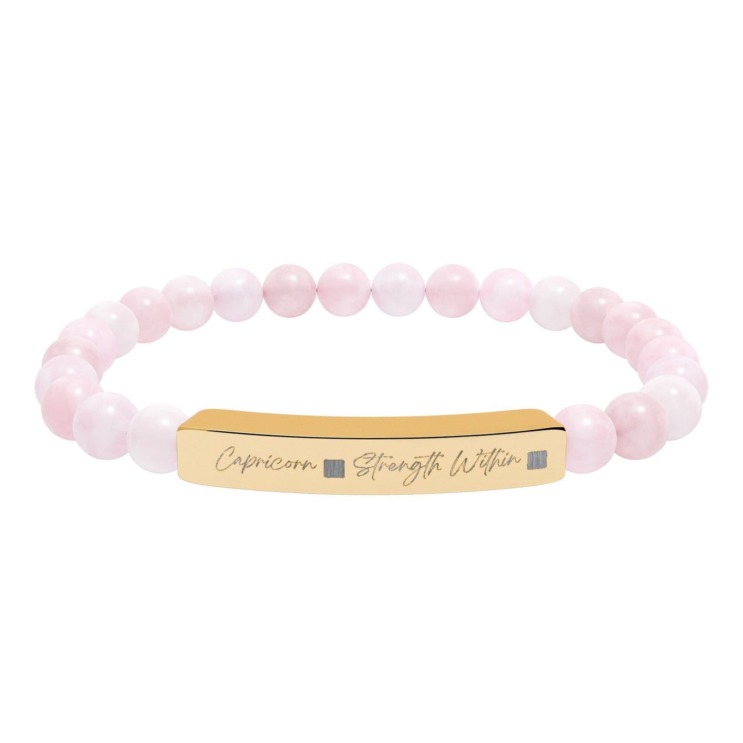 Zodiac Energy Bracelet  Personalized Engraved Bar | Choose Your Sign & Healing Stone | Astrology Gift Jewelry