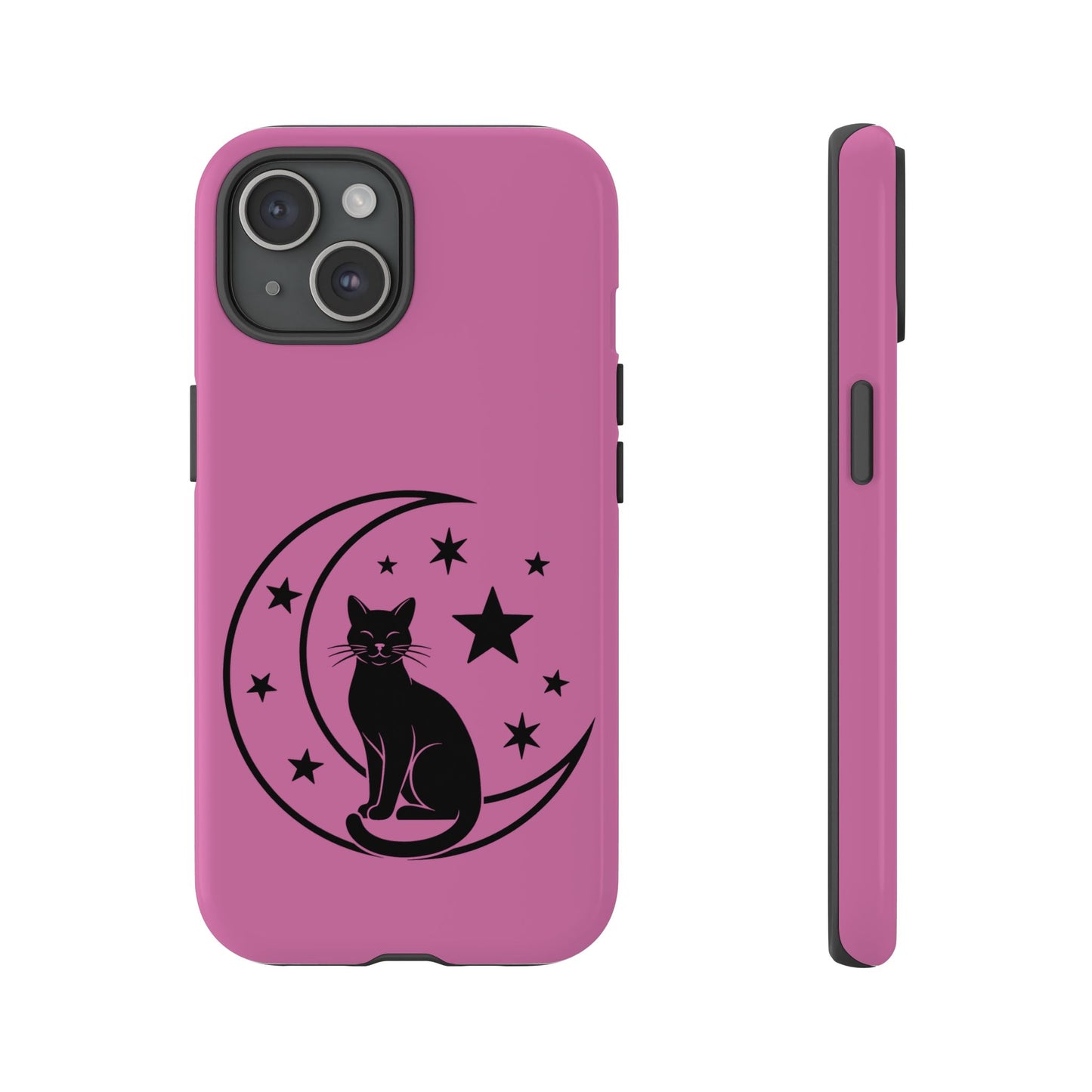 Black Cat Moon Phone Case for iPhone and Samsung