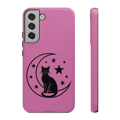 Black Cat Moon Phone Case for iPhone and Samsung