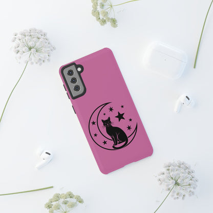 Black Cat Moon Phone Case for iPhone and Samsung