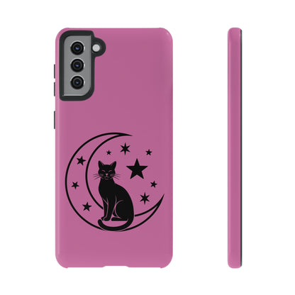 Black Cat Moon Phone Case for iPhone and Samsung