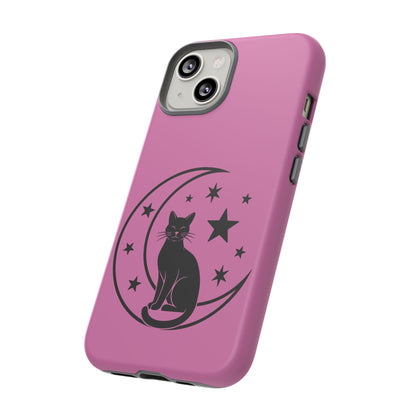 Black Cat Moon Phone Case for iPhone and Samsung
