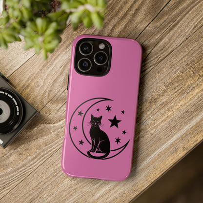 Black Cat Moon Phone Case for iPhone and Samsung