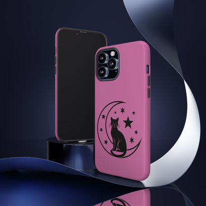 Black Cat Moon Phone Case for iPhone and Samsung