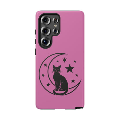 Black Cat Moon Phone Case for iPhone and Samsung