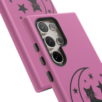 Black Cat Moon Phone Case for iPhone and Samsung