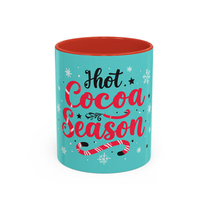 Hot Cocoa Season Mug, Cute Winter Coffee Cup, Cozy Holiday Drinkware, Kakao Tasse Winter, Weihnachts Becher Geschenk