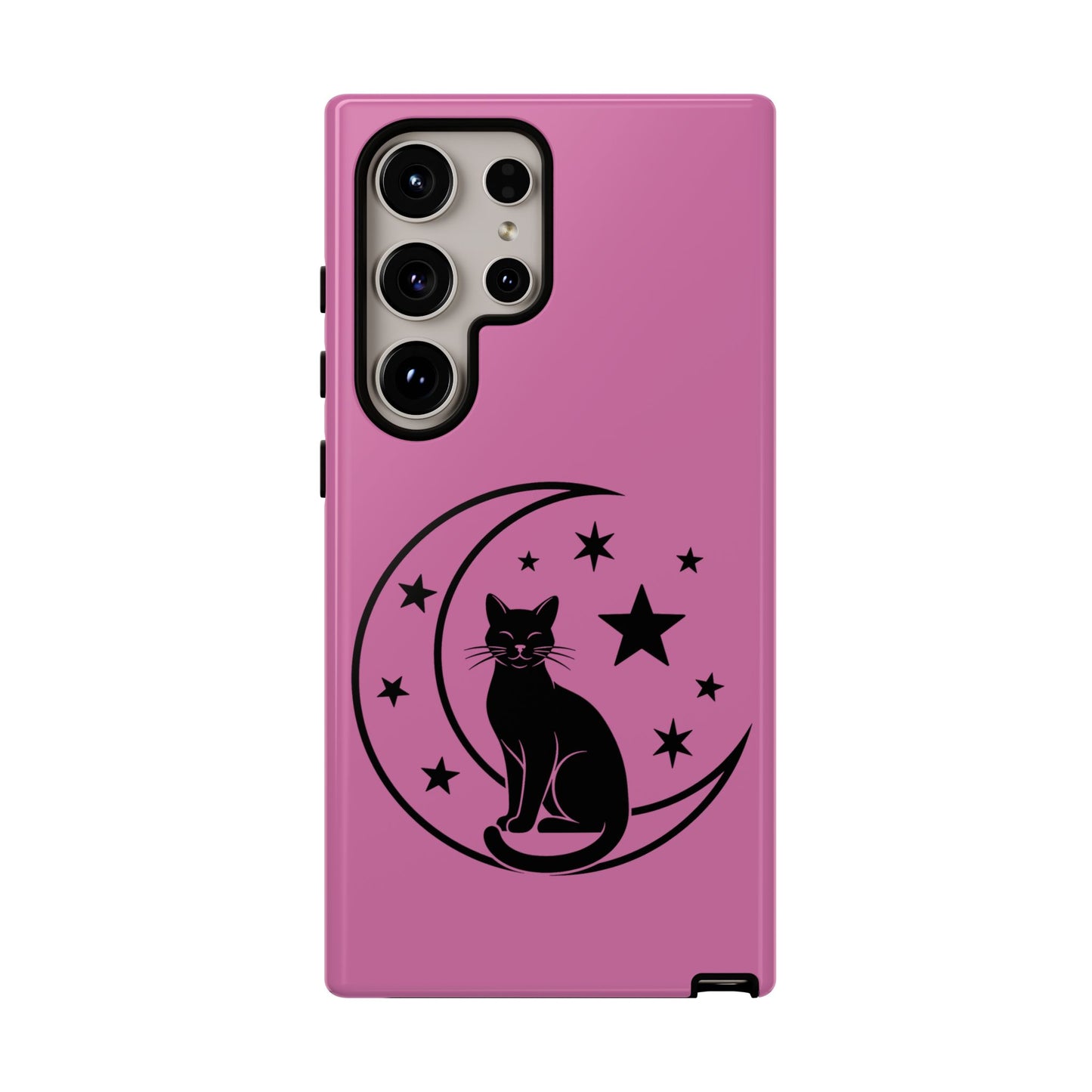 Black Cat Moon Phone Case for iPhone and Samsung