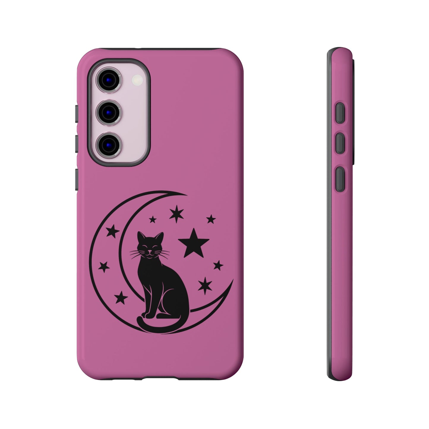 Black Cat Moon Phone Case for iPhone and Samsung