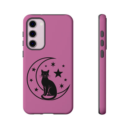 Black Cat Moon Phone Case for iPhone and Samsung