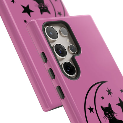 Black Cat Moon Phone Case for iPhone and Samsung