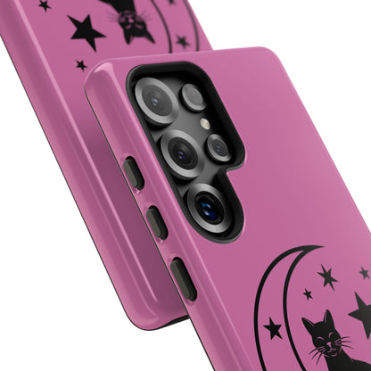 Black Cat Moon Phone Case for iPhone and Samsung