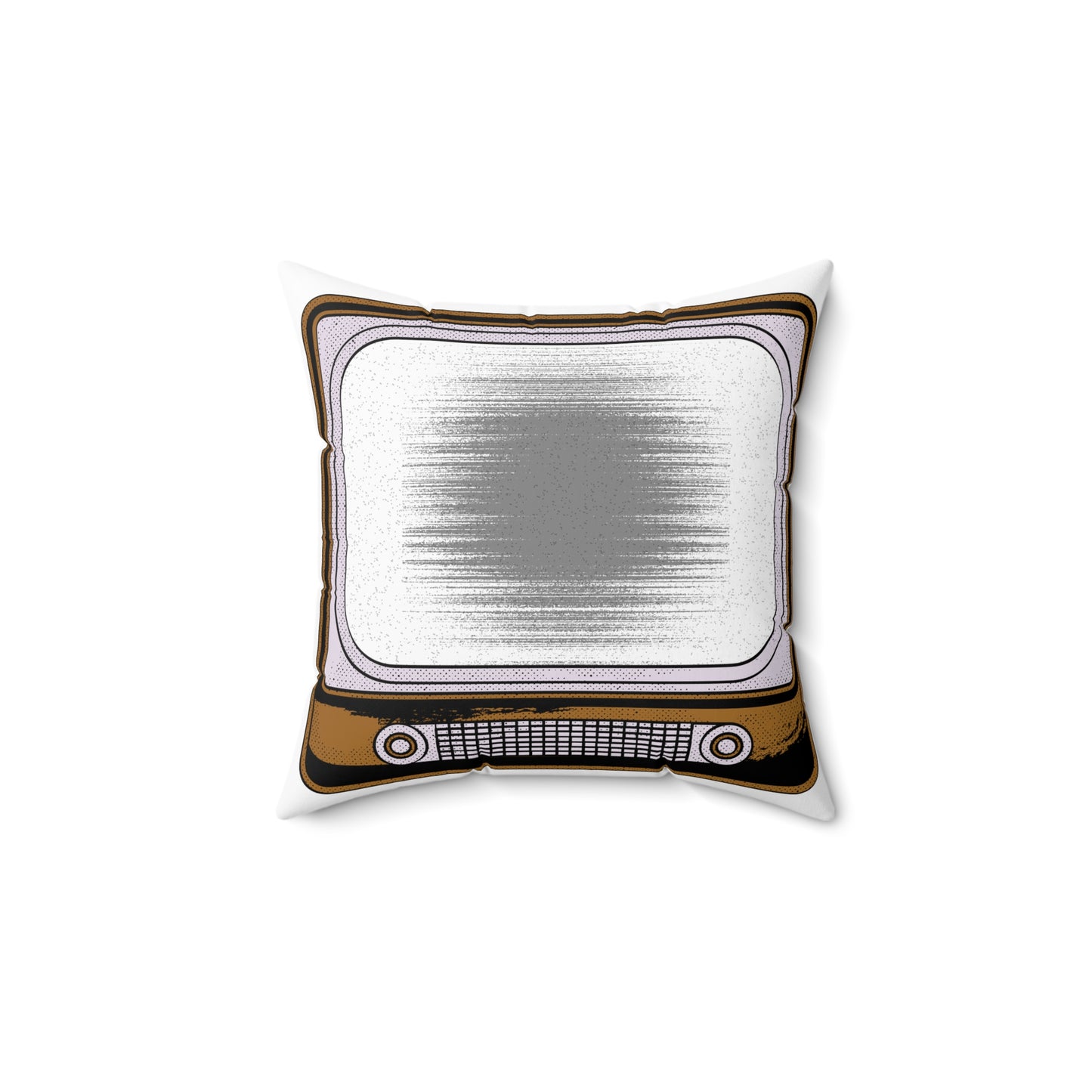 Retro True Crime Pillow  Cozy Vintage TV Design for Documentary Lovers