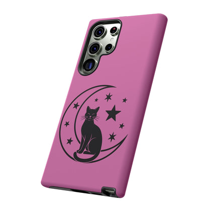 Black Cat Moon Phone Case for iPhone and Samsung