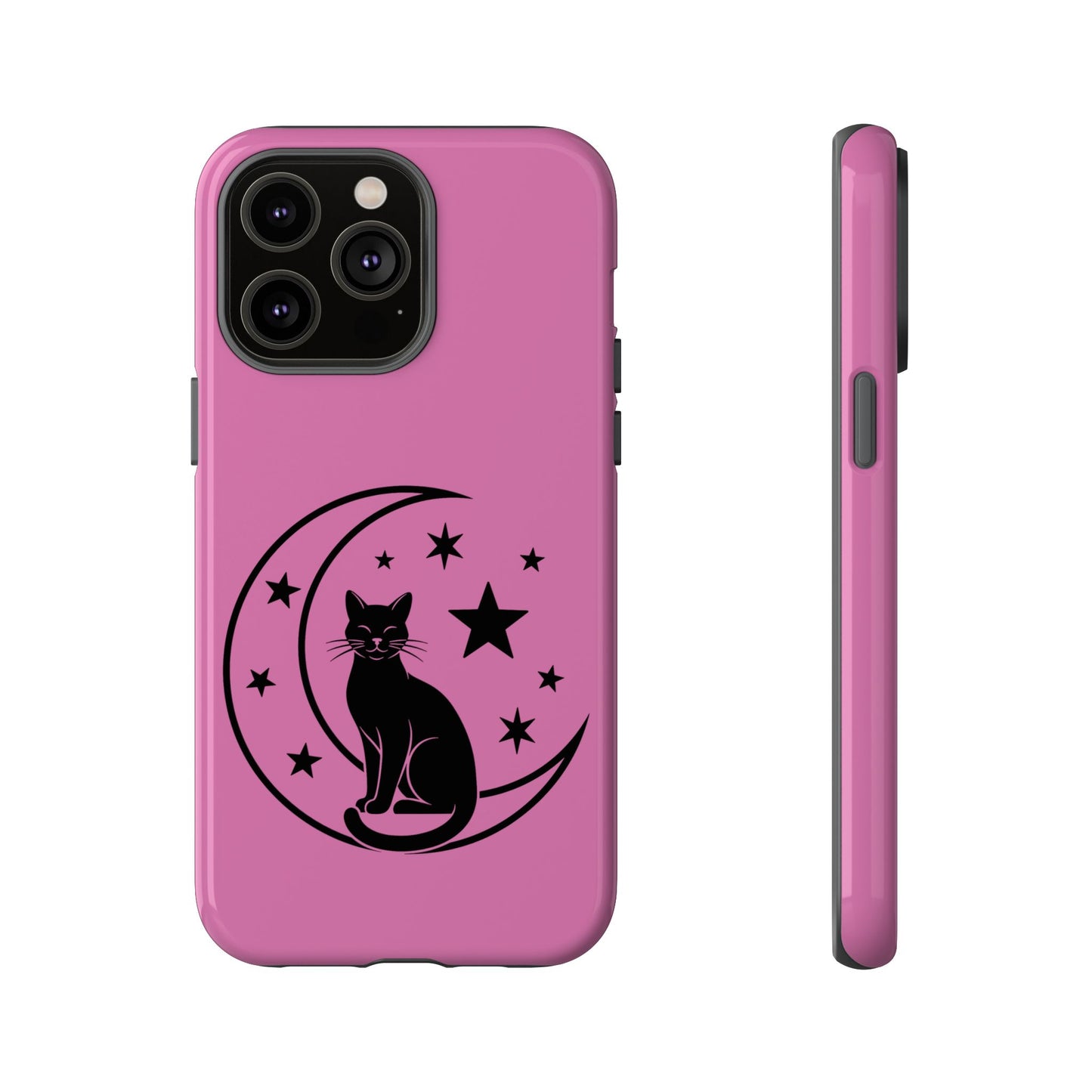 Black Cat Moon Phone Case for iPhone and Samsung