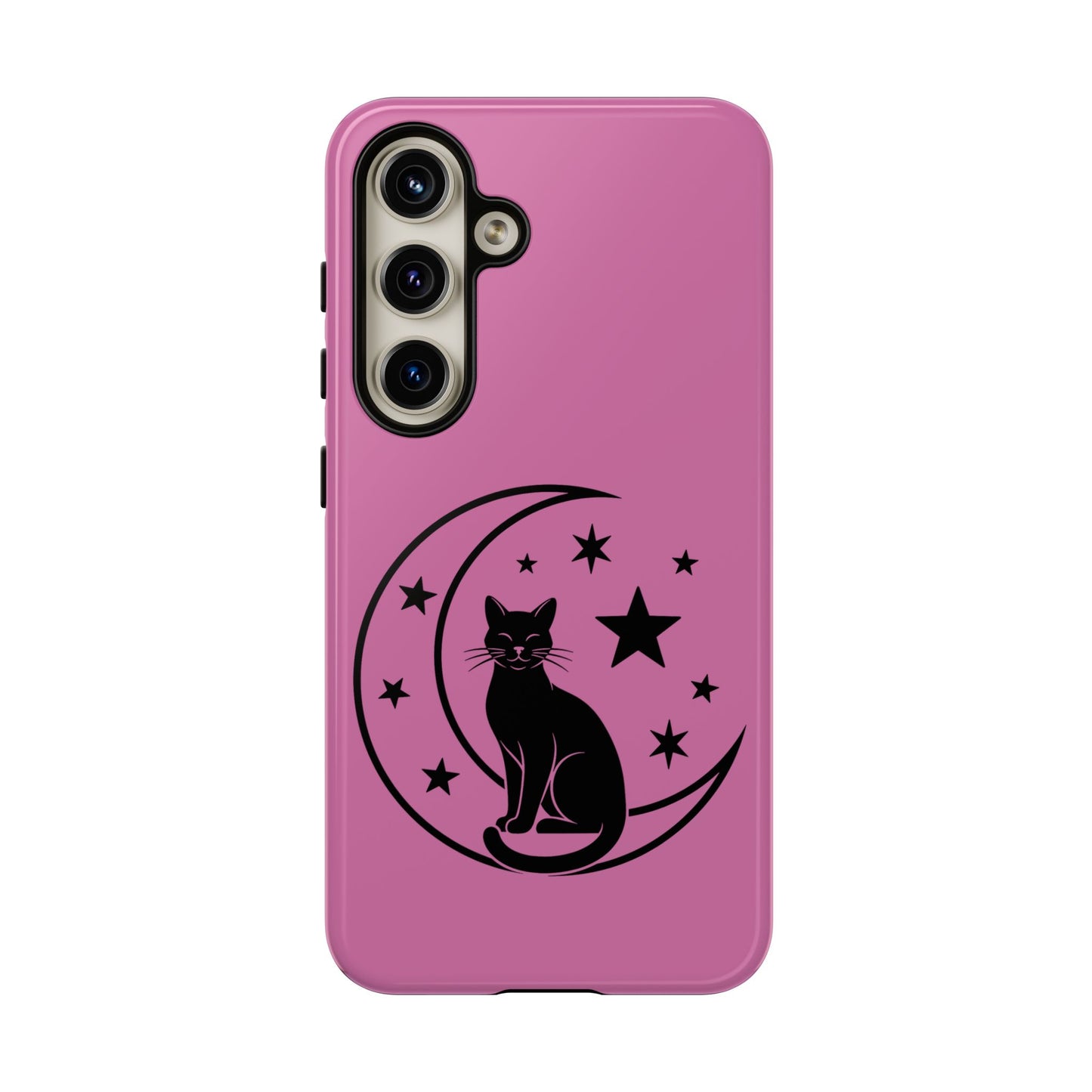 Black Cat Moon Phone Case for iPhone and Samsung