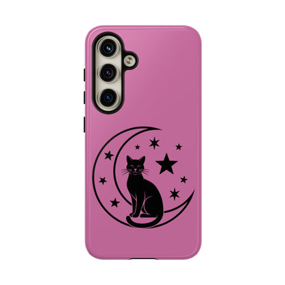 Black Cat Moon Phone Case for iPhone and Samsung