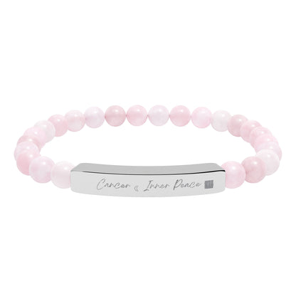 Zodiac Energy Bracelet Personalized Engraved Bar | Choose Your Sign & Healing Stone | Astrology Gift Jewelry