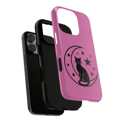 Black Cat Moon Phone Case for iPhone and Samsung