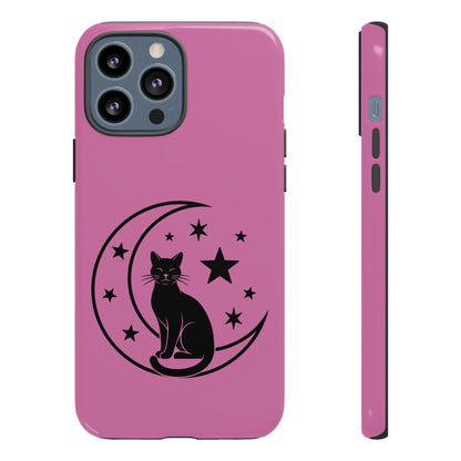 Black Cat Moon Phone Case for iPhone and Samsung