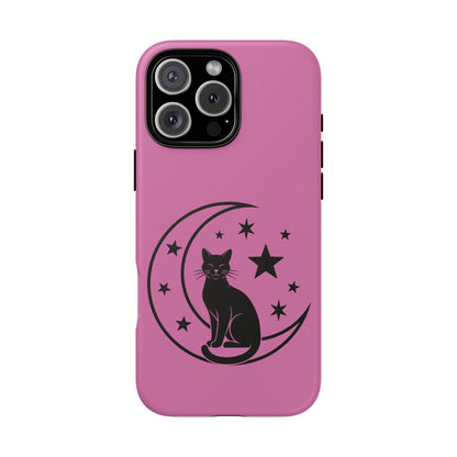 Black Cat Moon Phone Case for iPhone and Samsung