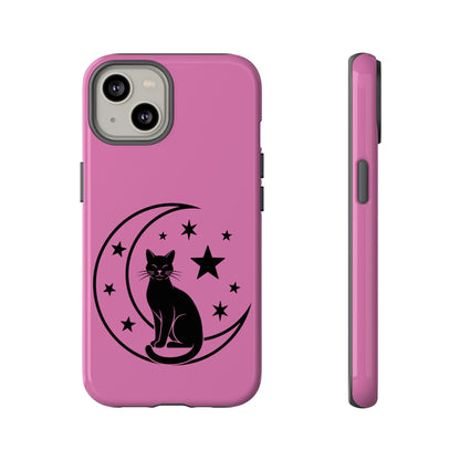 Black Cat Moon Phone Case for iPhone and Samsung