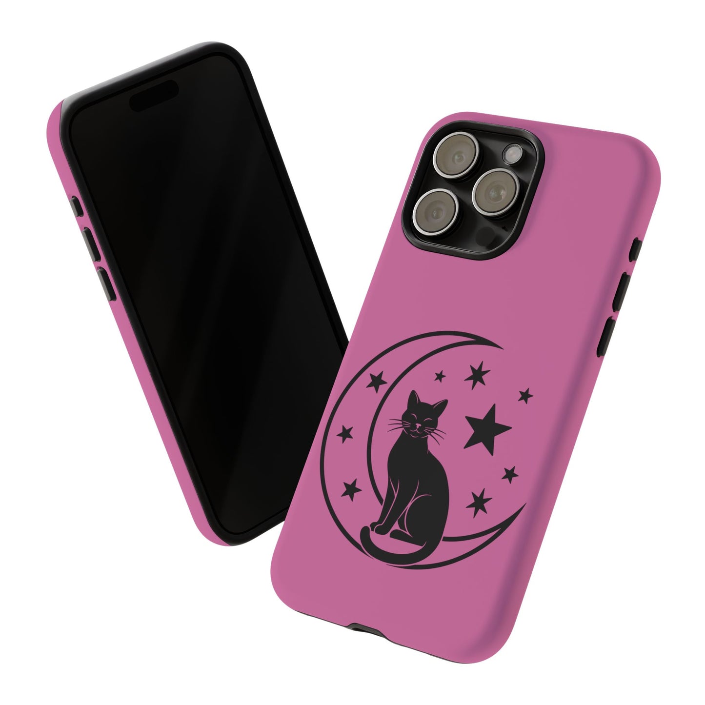 Black Cat Moon Phone Case for iPhone and Samsung