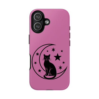 Black Cat Moon Phone Case for iPhone and Samsung