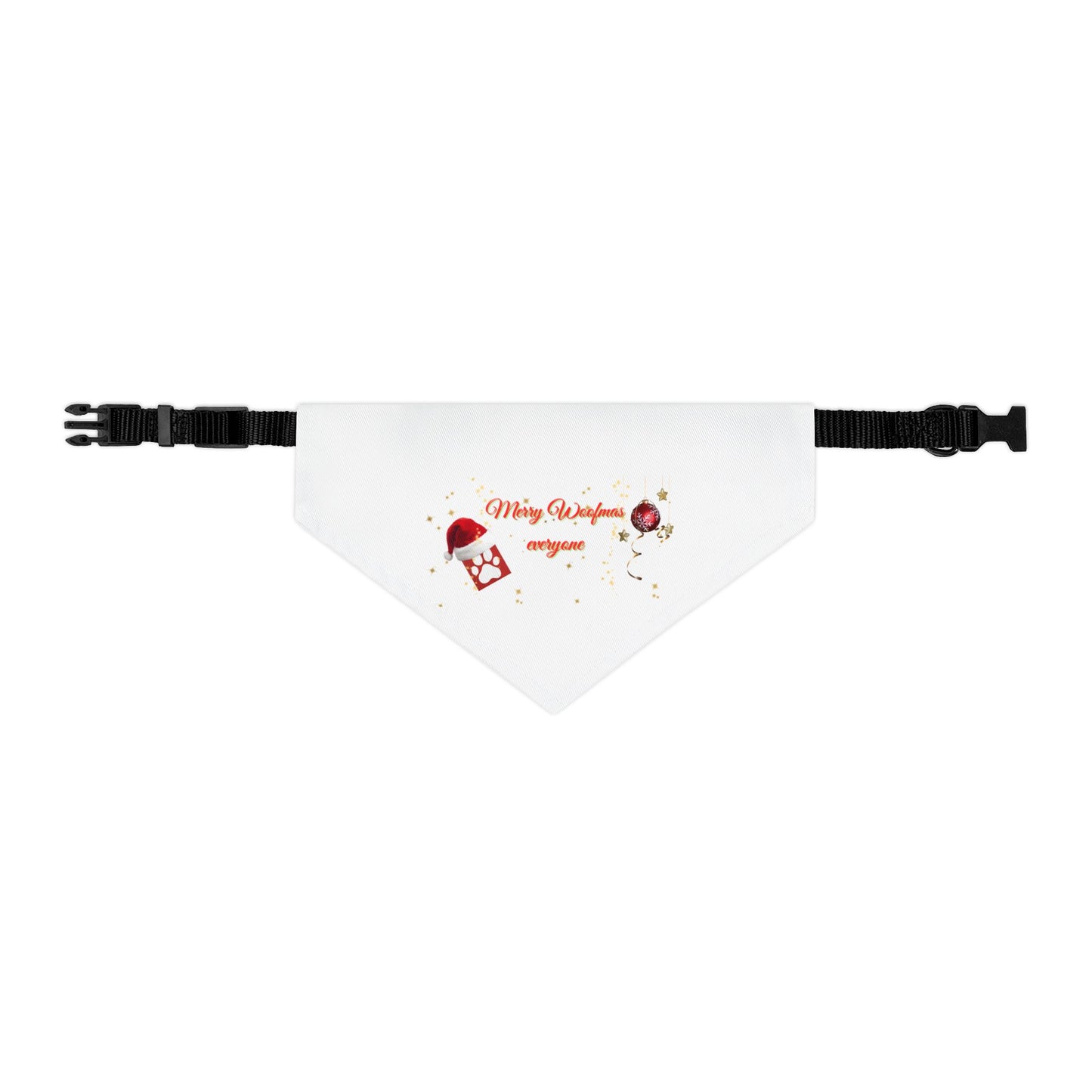 Merry Woofmas Dog Bandana Christmas Dog Scarf Holiday Pet Accessory Cute Festive Dog Gift