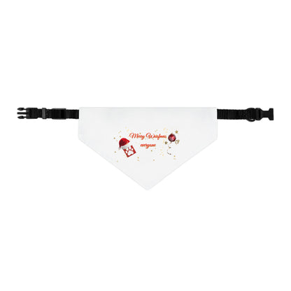 Merry Woofmas Dog Bandana Christmas Dog Scarf Holiday Pet Accessory Cute Festive Dog Gift