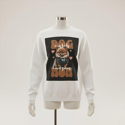 Dog Mom Sweatshirt - Cozy Unisex Crewneck with Adorable Puppy Design, Perfect Gift for Pet Lovers, Birthdays, Dog Lovers, Casual Wear