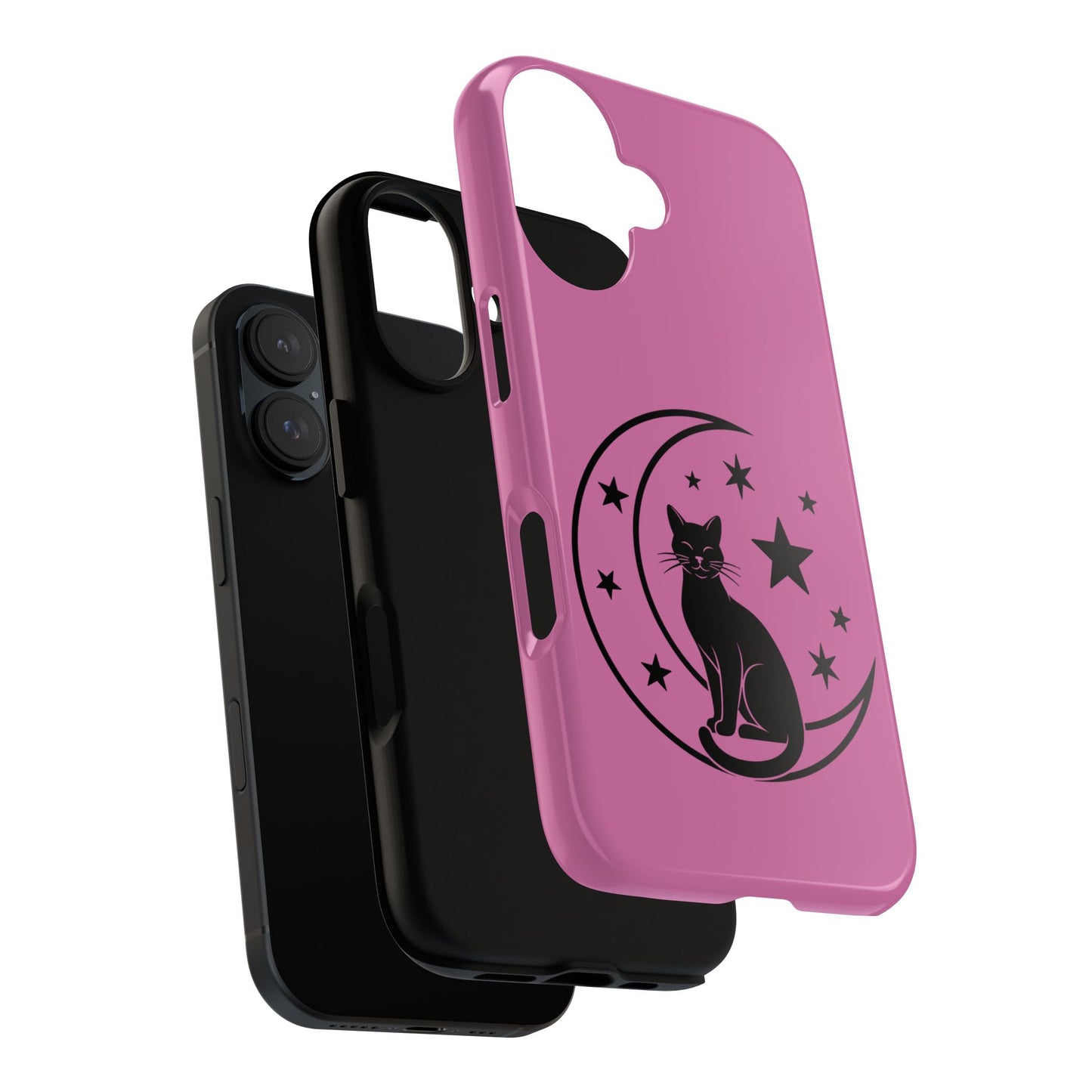 Black Cat Moon Phone Case for iPhone and Samsung